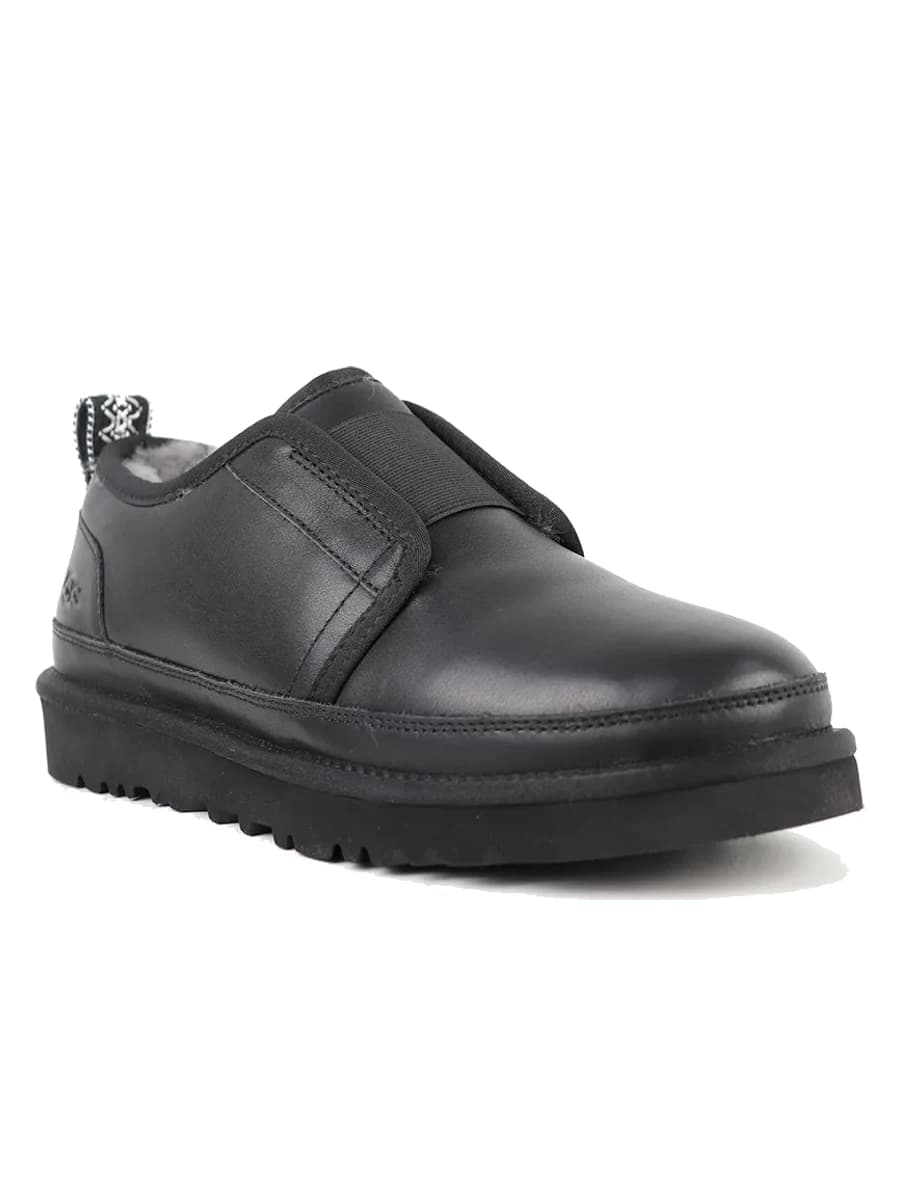 UGG Mens Slippers Flex Leather Black — фото 2