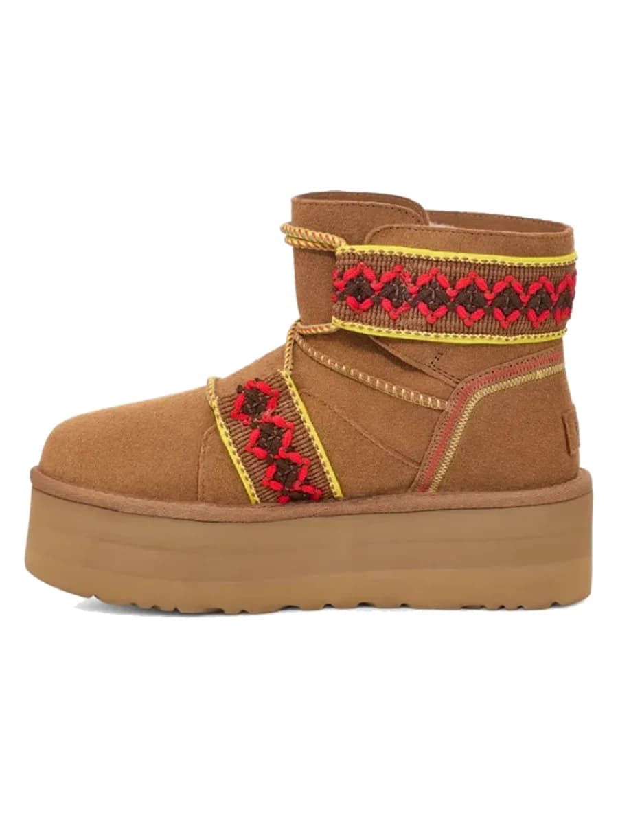 UGG Classic Mini II Braid Platform Chestnut — фото 4