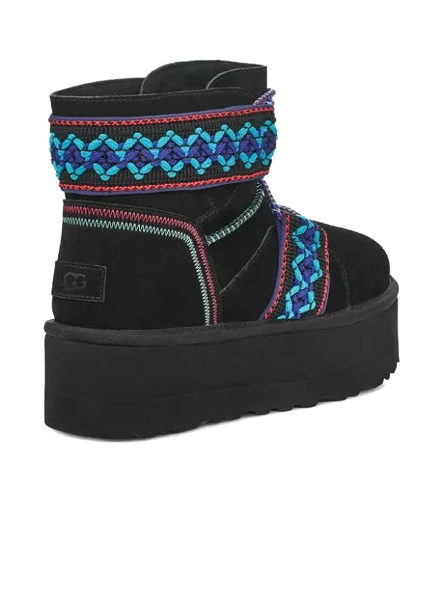 UGG Classic Mini II Braid Platform Black — фото 4