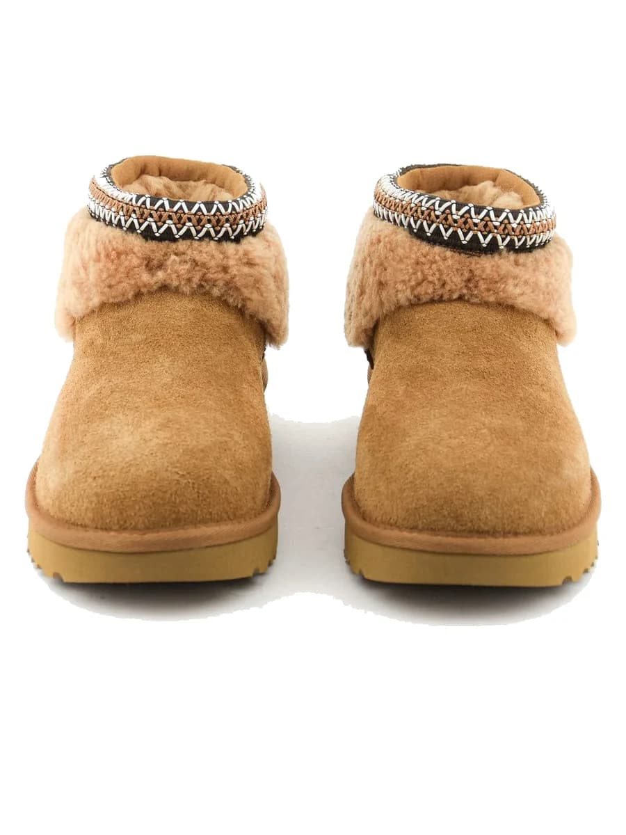 UGG Ultra Mini Lack Maxi Curly Boot Chestnut — фото 2