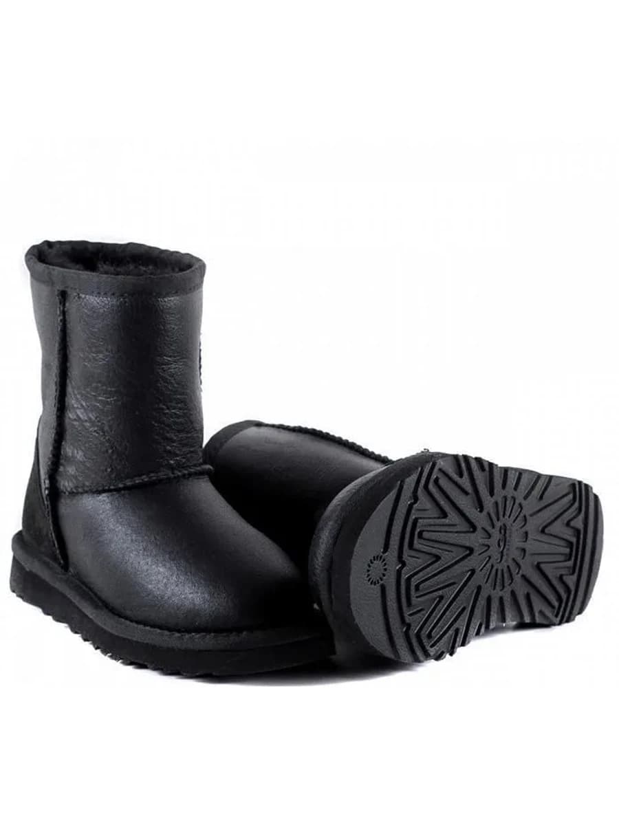 UGG Kids Classic Short Metallic Black — фото 2