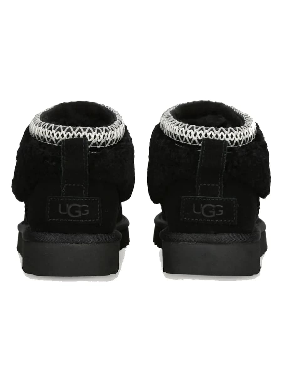 UGG Ultra Mini Lack Maxi Curly Boot Black — фото 2