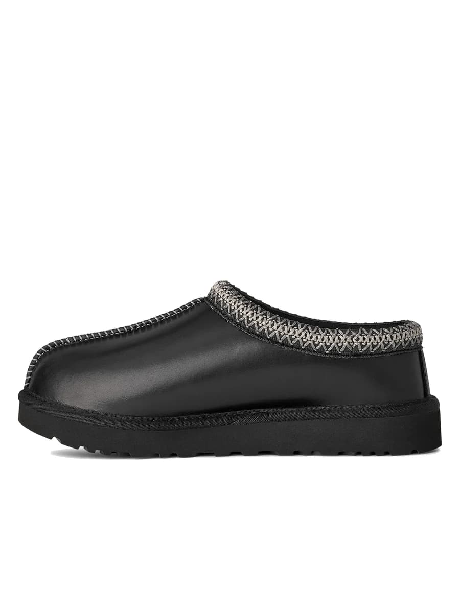 UGG Tasman Slippers Leather Regen Black — фото 3