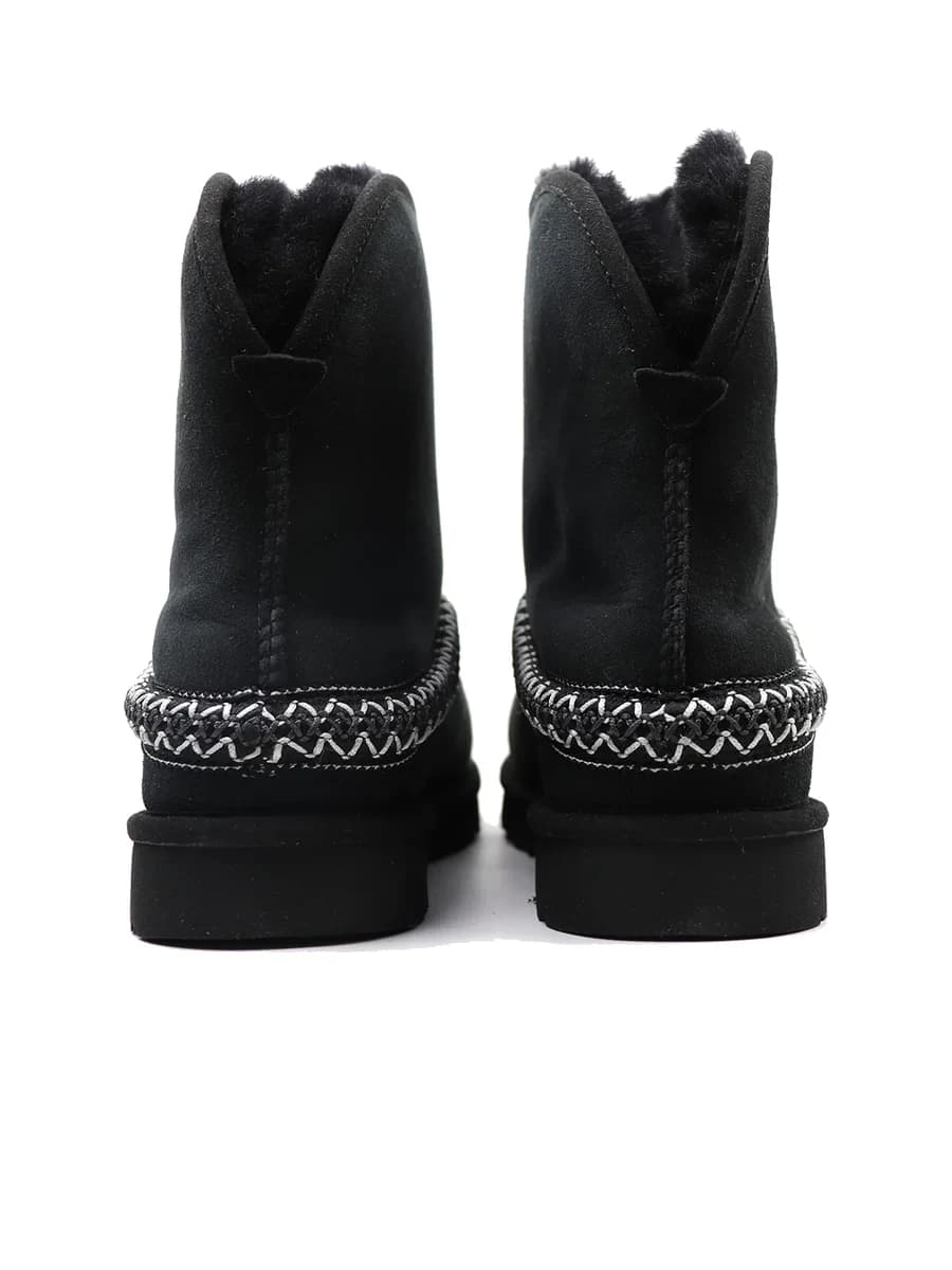 UGG Classic Short Cresent Black — фото 4