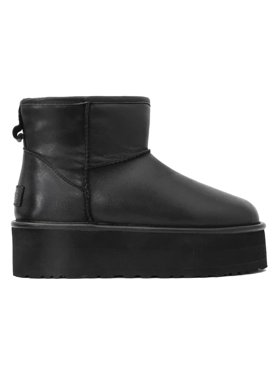 UGG Classic Mini Platform Leather Black