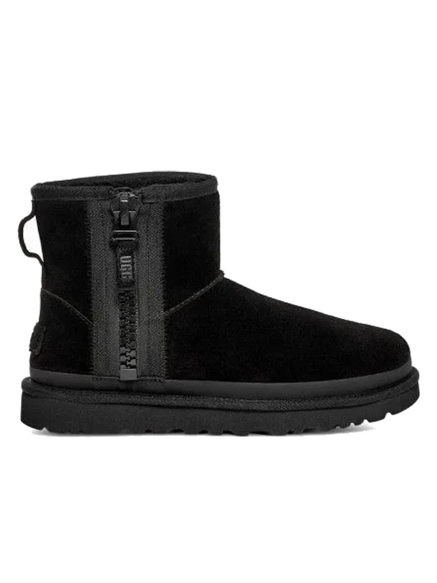 UGG Classic Mini Zipper Tape Logo Boot Black — фото 2
