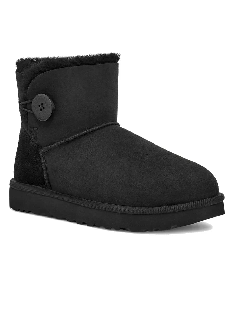 UGG Mini Bailey Button II Black — фото 2
