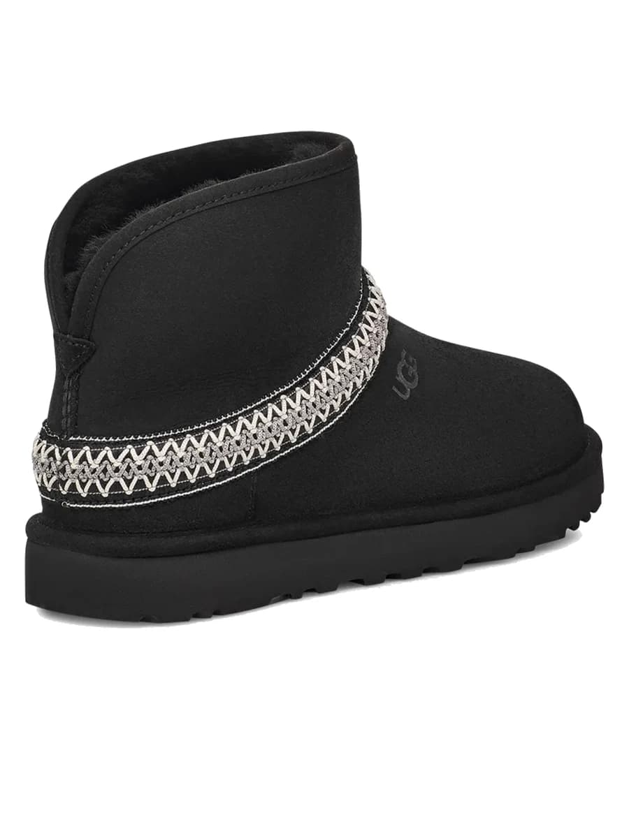 UGG Classic Mini Cresent Black — фото 4
