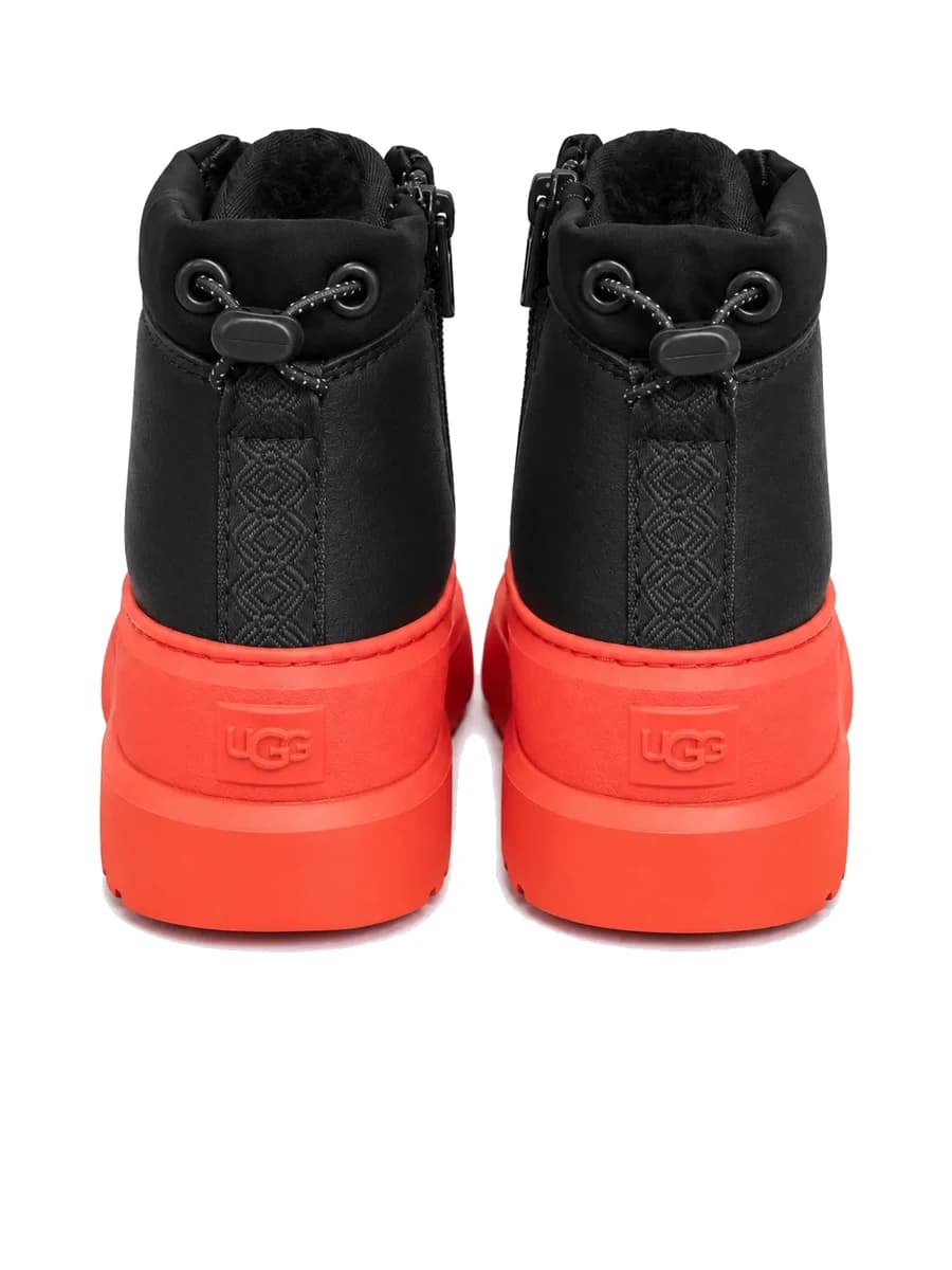 UGG Kids Neumel Weather Hybrid Leather Black Orange — фото 4