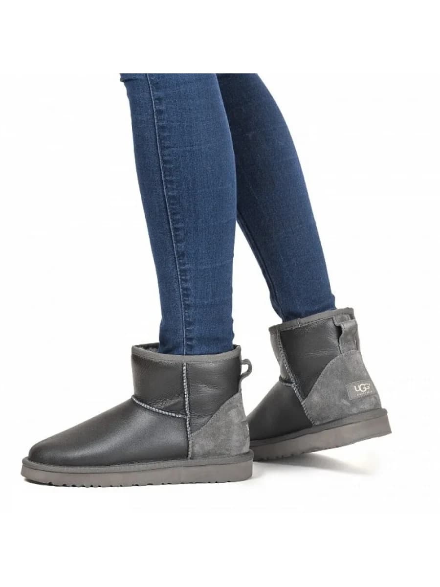 UGG Classic Mini Metallic Grey — фото 4