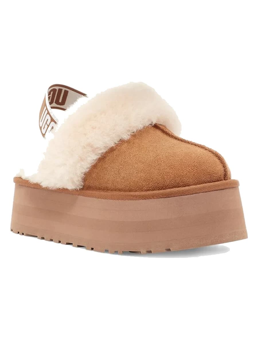 UGG Funkette Suede Platform Chestnut — фото 2