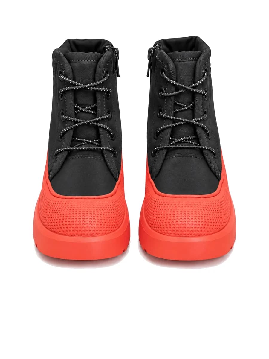UGG Kids Neumel Weather Hybrid Leather Black Orange — фото 2