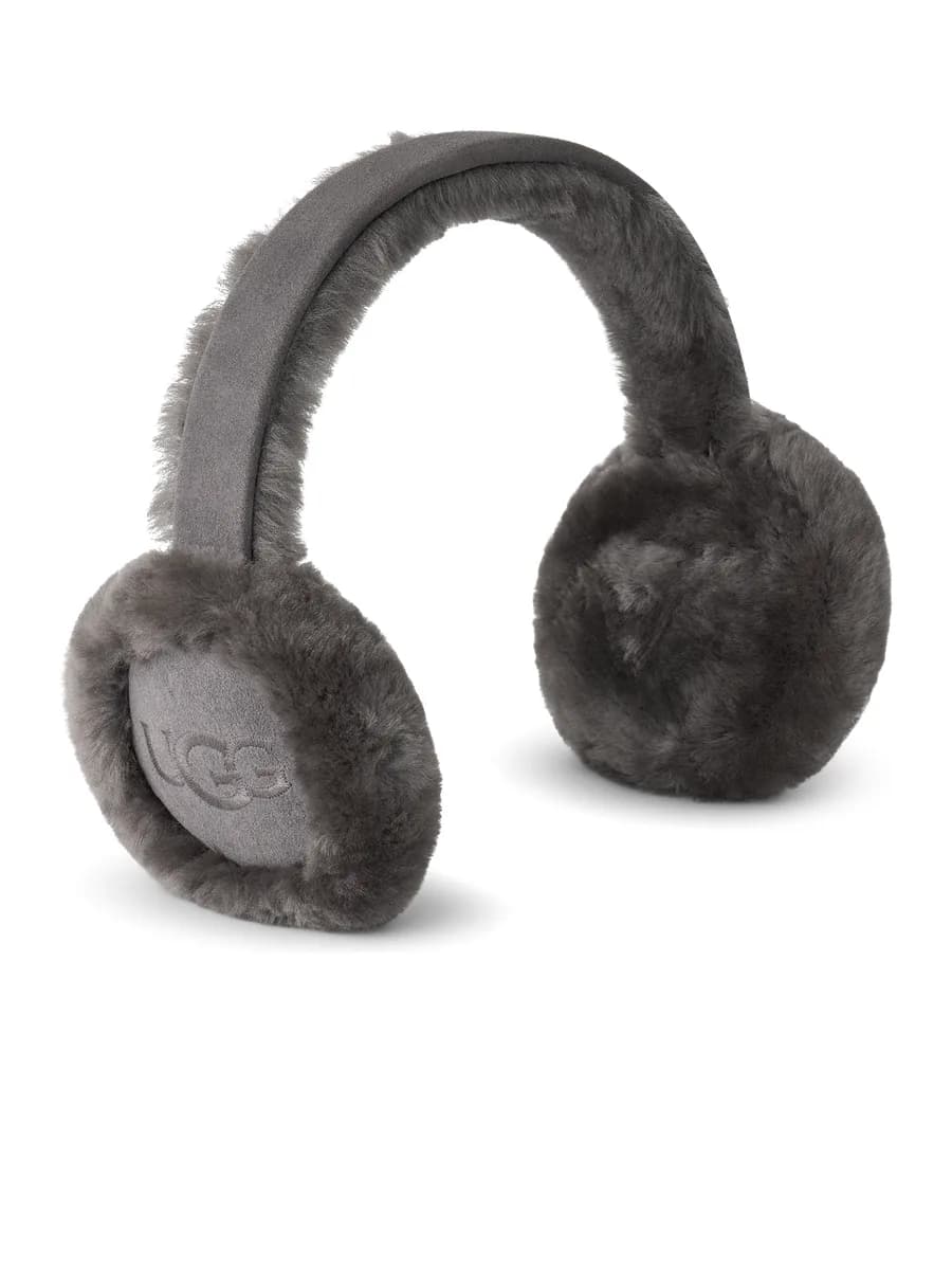 UGG Sheepskin Embroidery Earmuff Grey