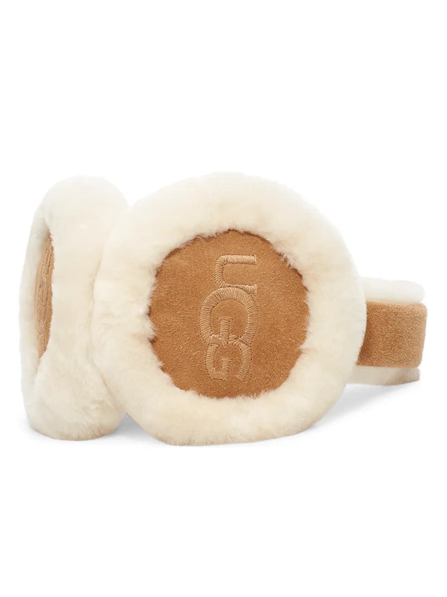 UGG Sheepskin Embroidery Earmuff Chestnut — фото 2