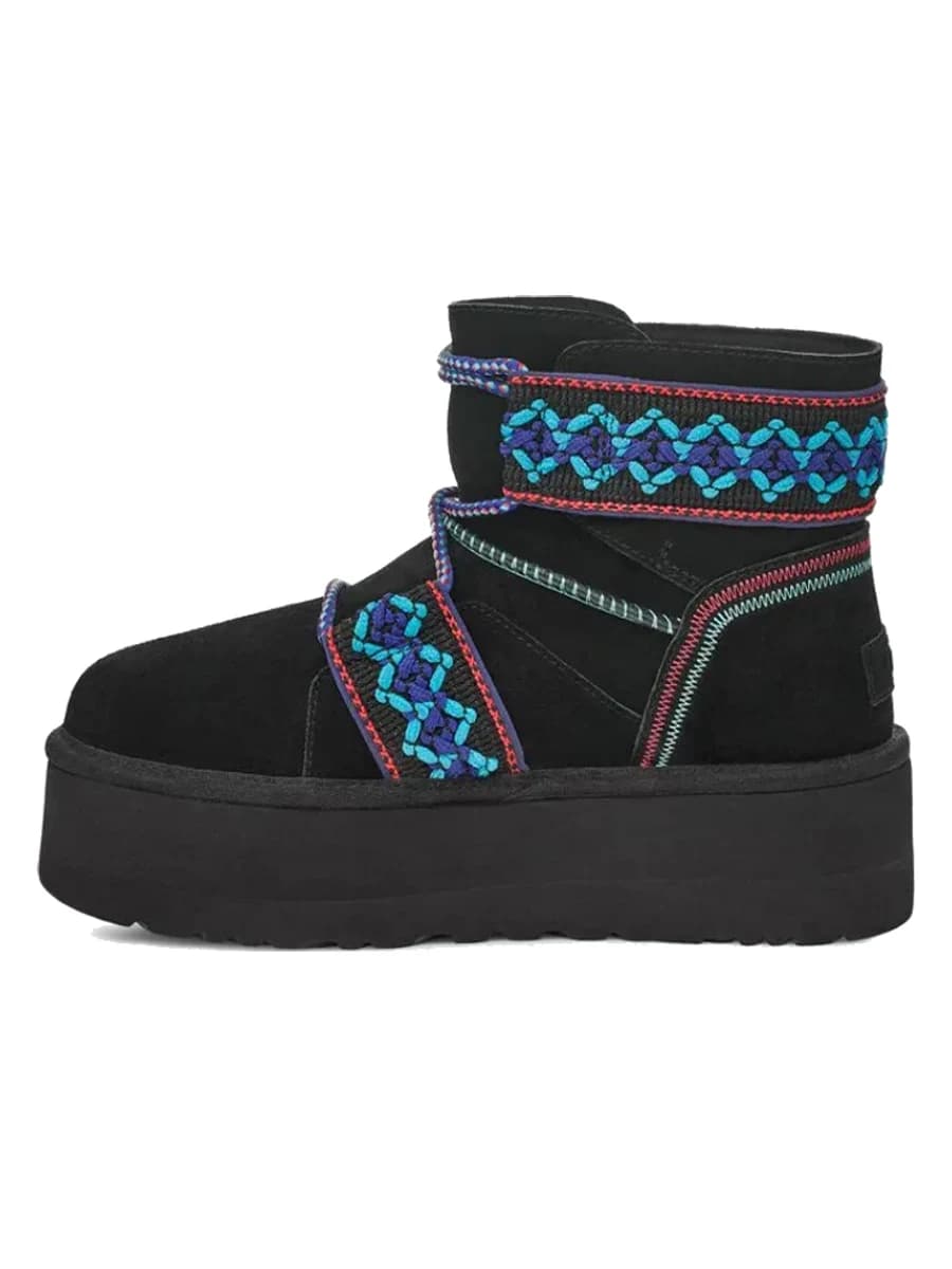 UGG Classic Mini II Braid Platform Black — фото 3