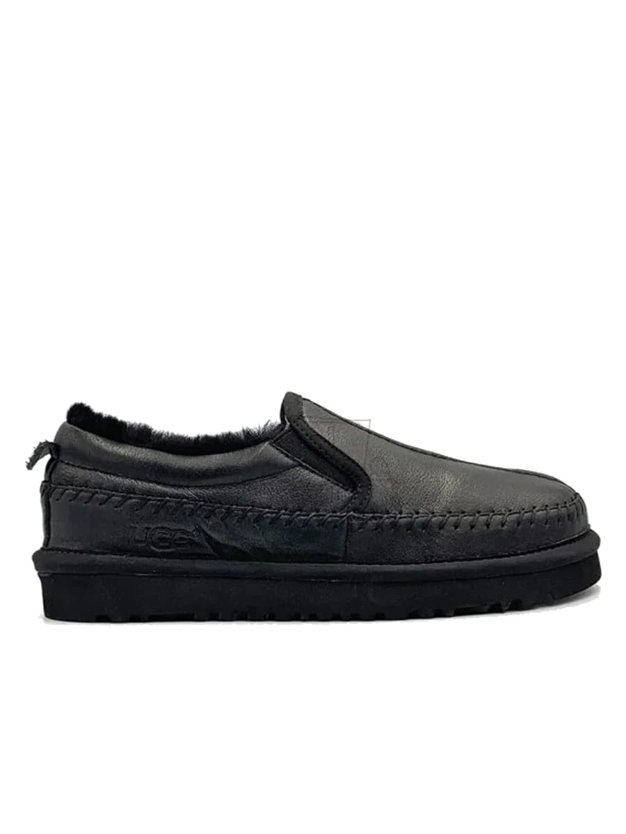 UGG Stitch Slip Leather Black — фото 3