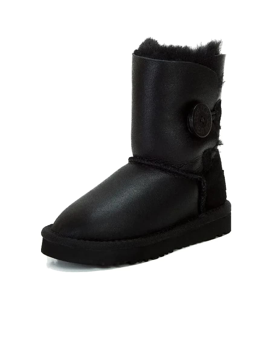 UGG Kids Bailey Button Metallic Black — фото 2