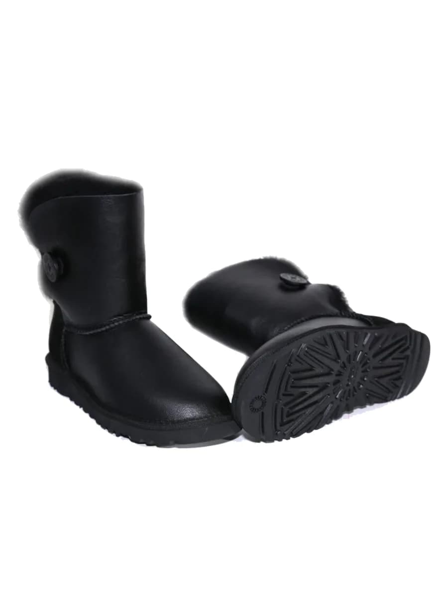 UGG Bailey Button Metallic Black — фото 4