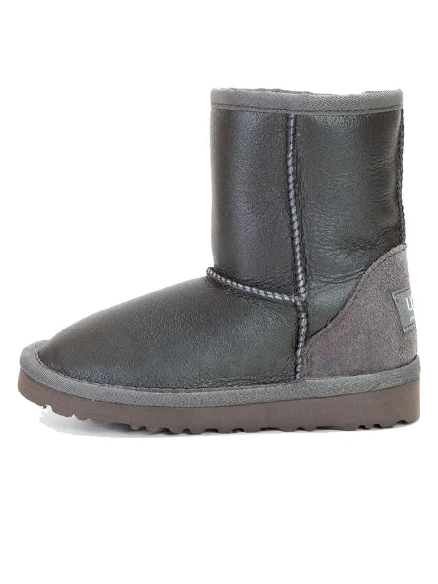 UGG Kids Classic Short Metallic Grey — фото 3