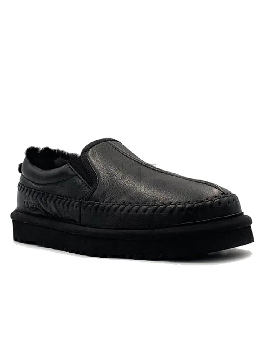 UGG Stitch Slip Leather Black — фото 2