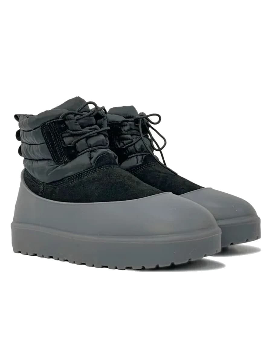 UGG Mens Classic Mini Lace-Up - Black — фото 11