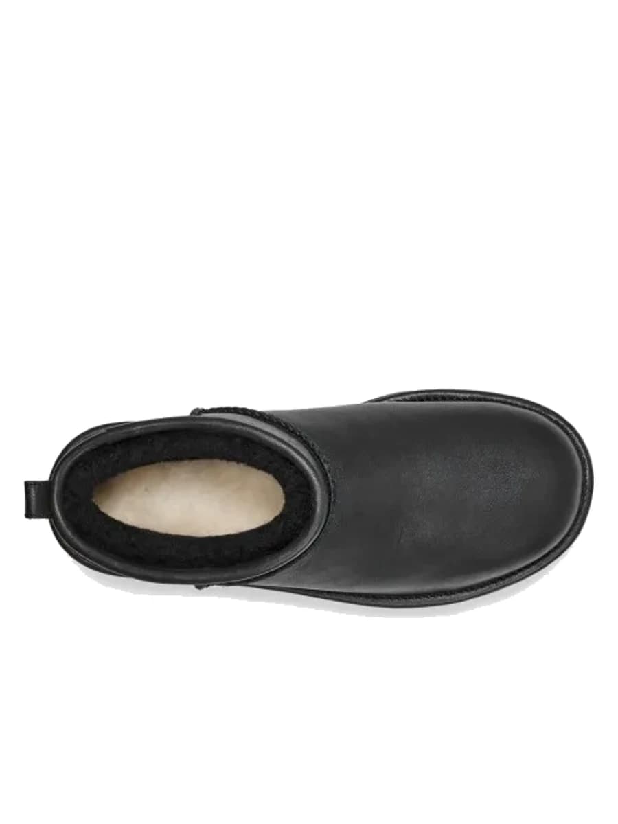 UGG Classic Ultra Mini Platform Leather Black — фото 4