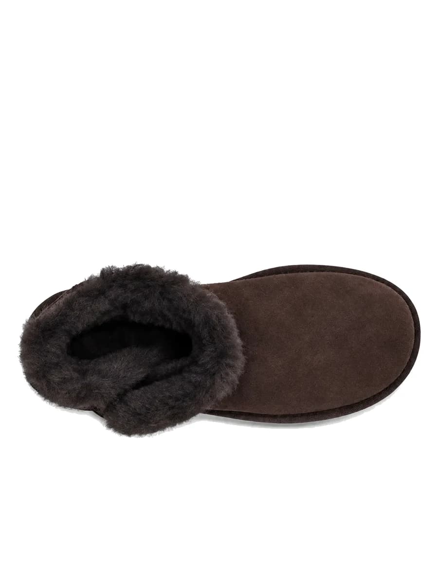 UGG Mini Bailey Button II Chocolate — фото 4