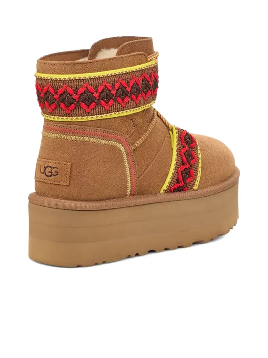 UGG Classic Mini II Braid Platform Chestnut — фото 2