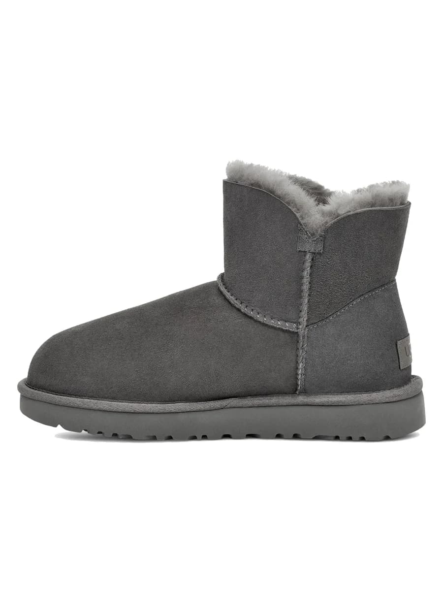 UGG Mini Bailey Button II Grey — фото 3