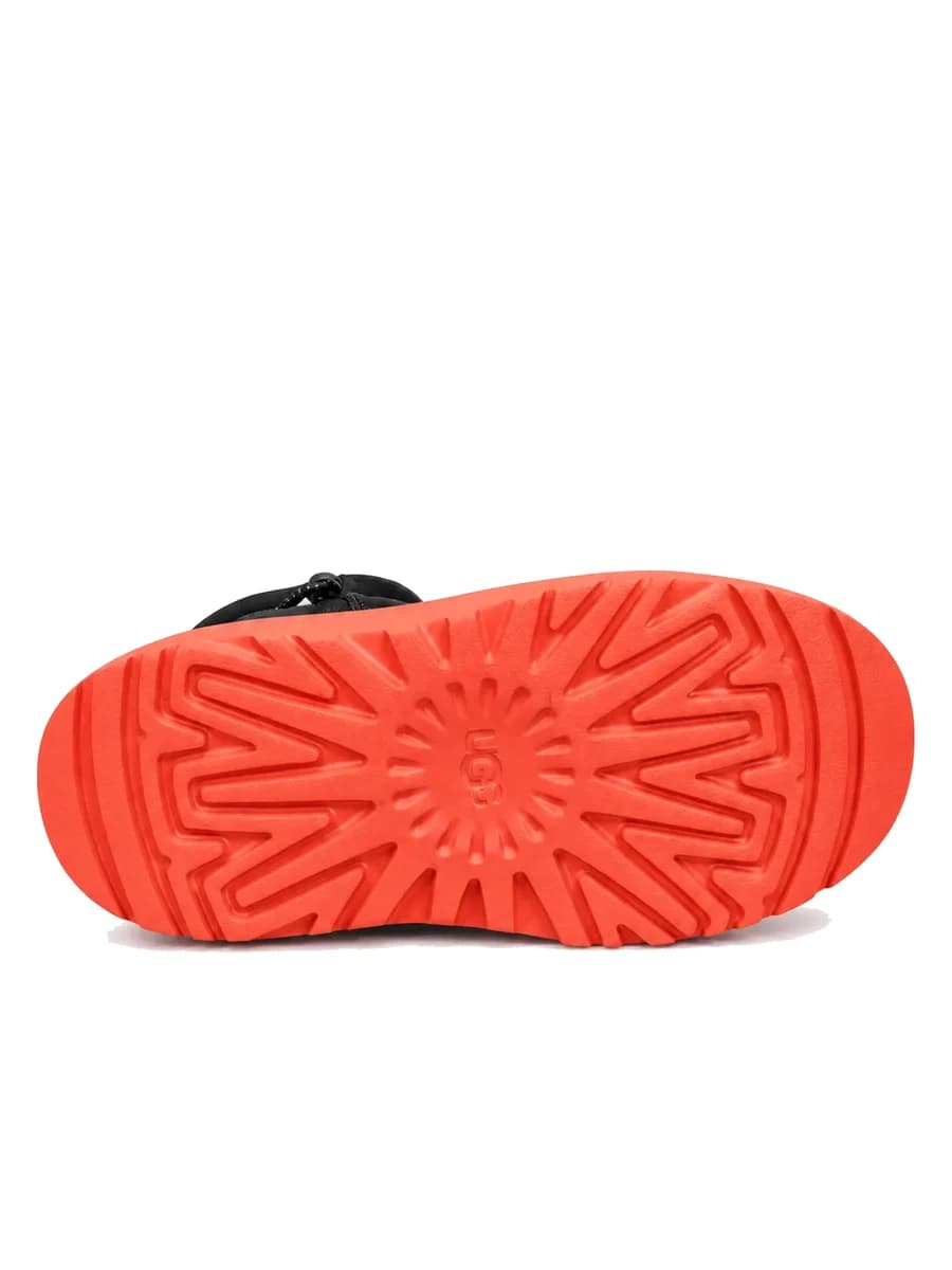 UGG Kids Neumel Weather Hybrid Leather Black Orange — фото 6