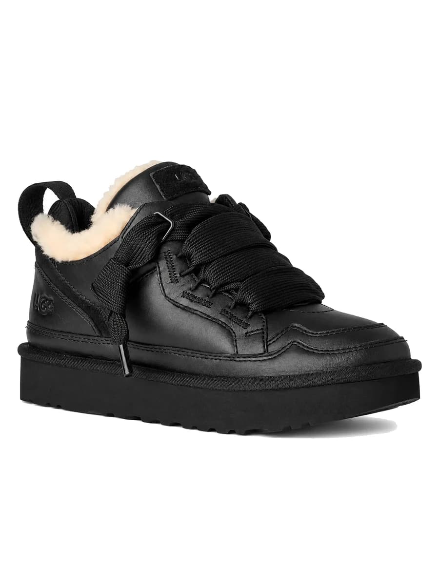 UGG Lowmel Leather Black — фото 3