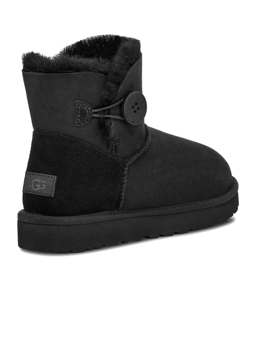 UGG Mini Bailey Button II Black — фото 4