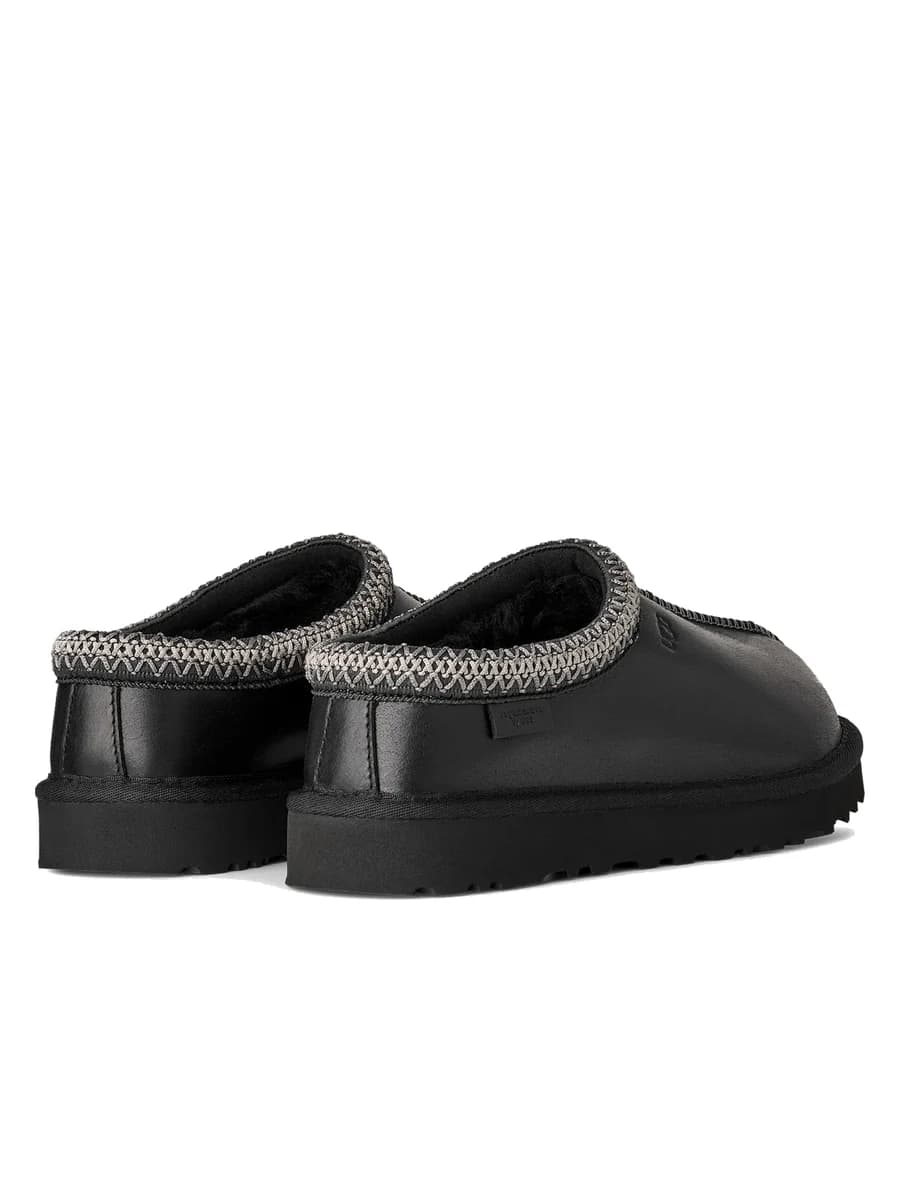 UGG Tasman Slippers Leather Regen Black — фото 4