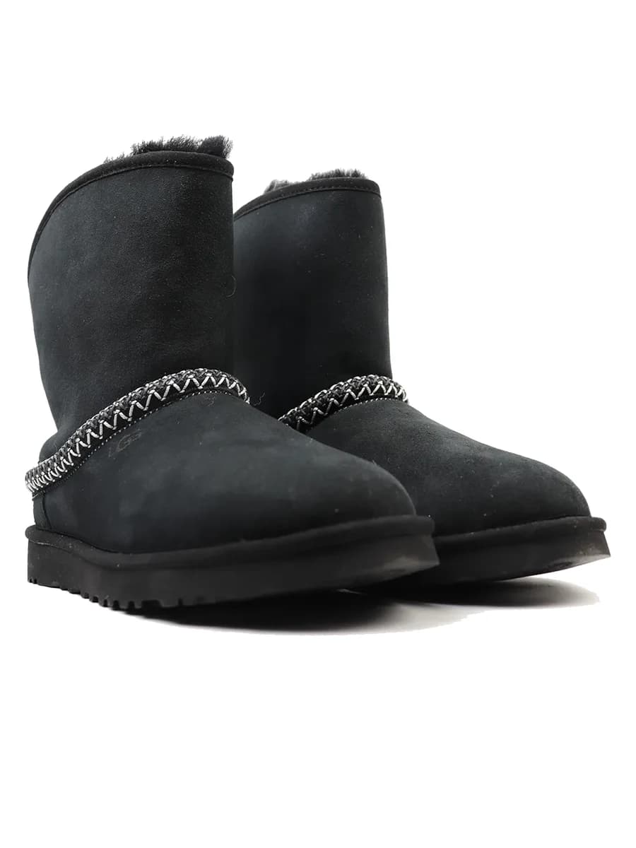 UGG Classic Short Cresent Black — фото 5