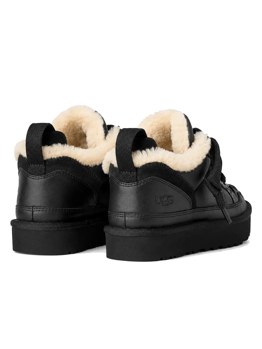 UGG Lowmel Leather Black — фото 4