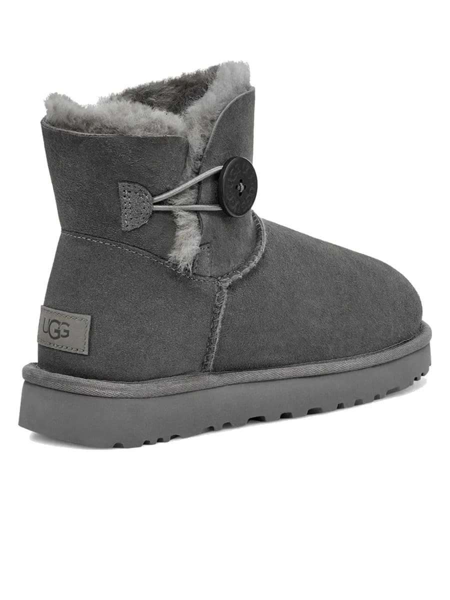 UGG Mini Bailey Button II Grey — фото 4