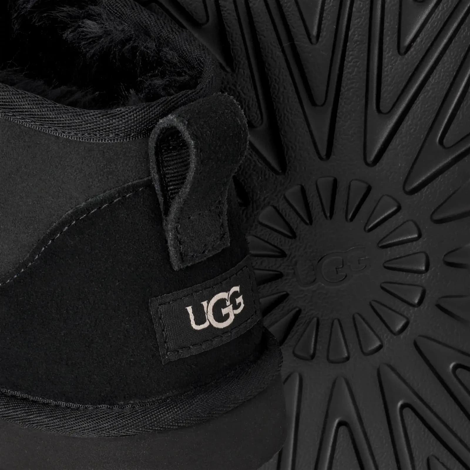 UGG Mens Classic Ultra Mini II Black — фото 5