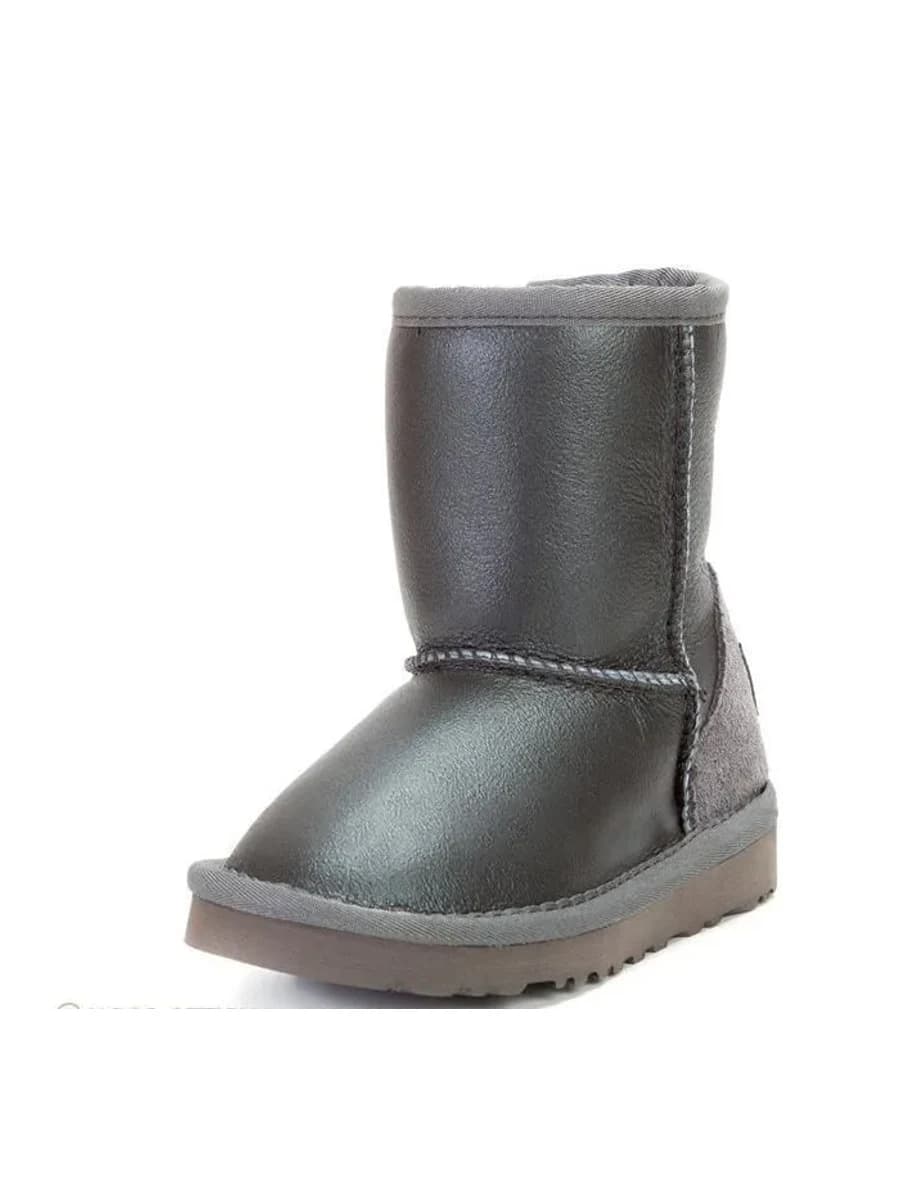 UGG Kids Classic Short Metallic Grey — фото 2
