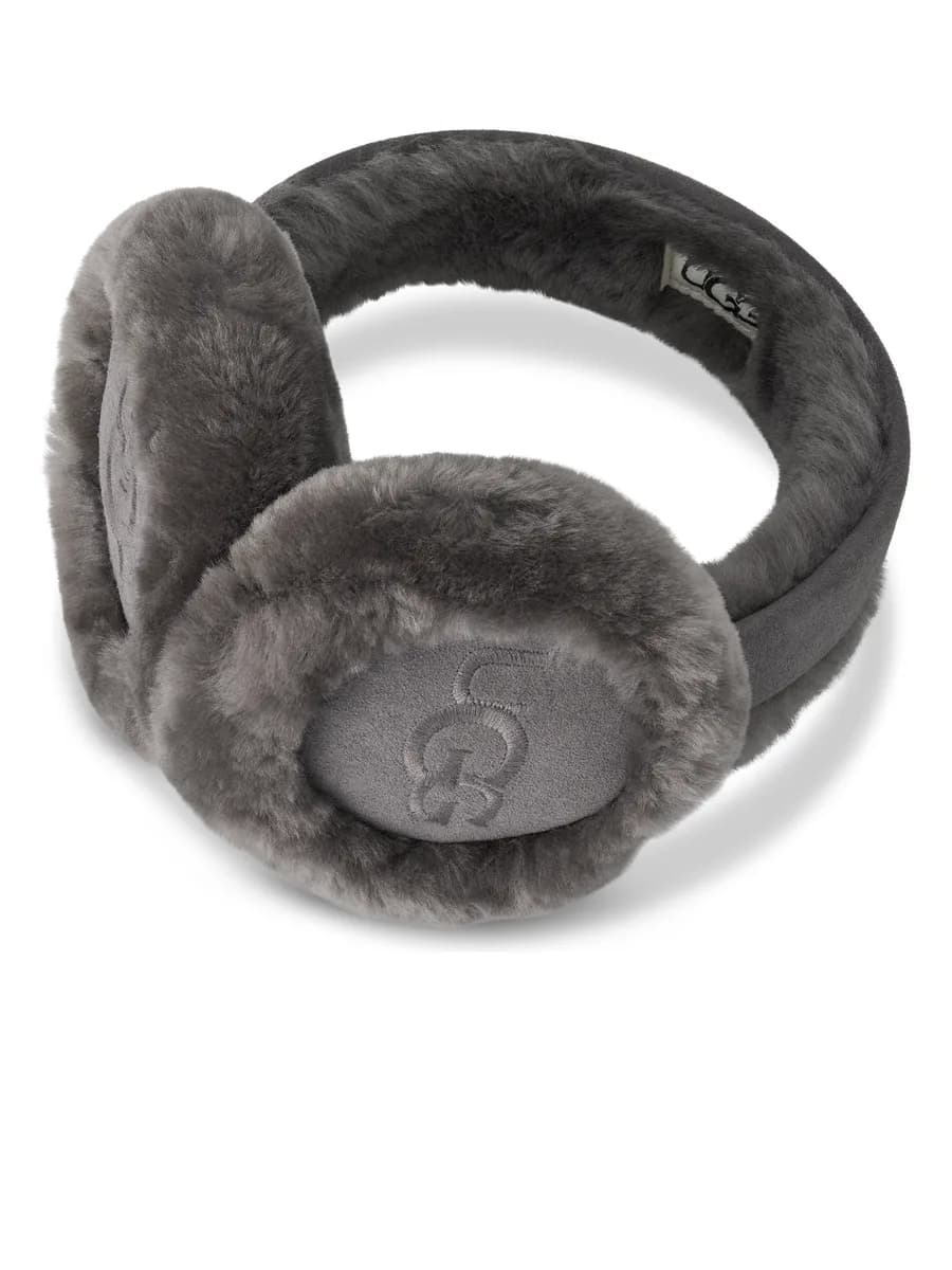 UGG Sheepskin Embroidery Earmuff Grey — фото 2