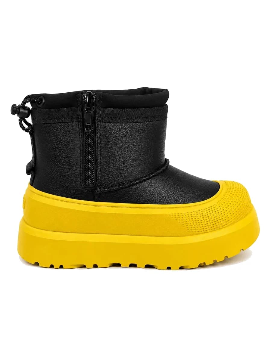 UGG Kids Mini Weather Hybrid Leather Black Summer