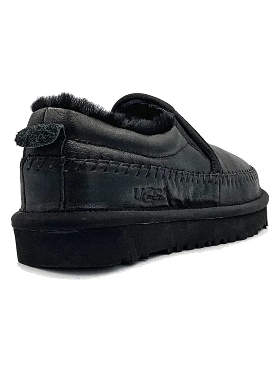 UGG Stitch Slip Leather Black — фото 4