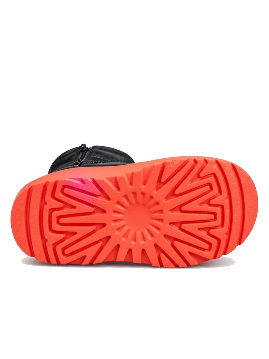 UGG Kids Mini Weather Hybrid Leather Black Orange — фото 6