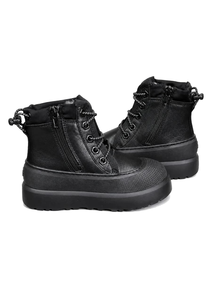 UGG Kids Neumel Weather Hybrid Leather Black — фото 4