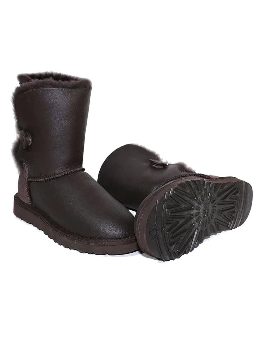 UGG Bailey Button Metallic Chocolate — фото 2