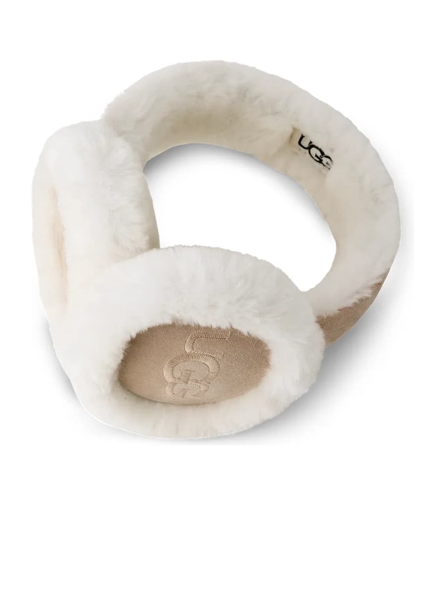 UGG Sheepskin Embroidery Earmuff Sand — фото 2
