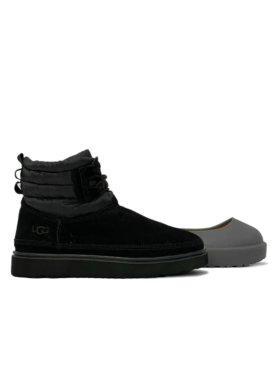 UGG Mens Classic Mini Lace-Up - Black — фото 4