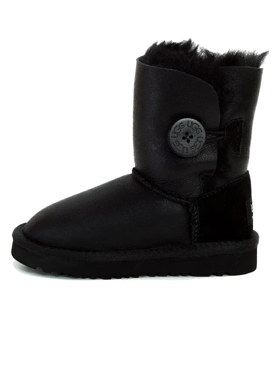 UGG Kids Bailey Button Metallic Black — фото 3