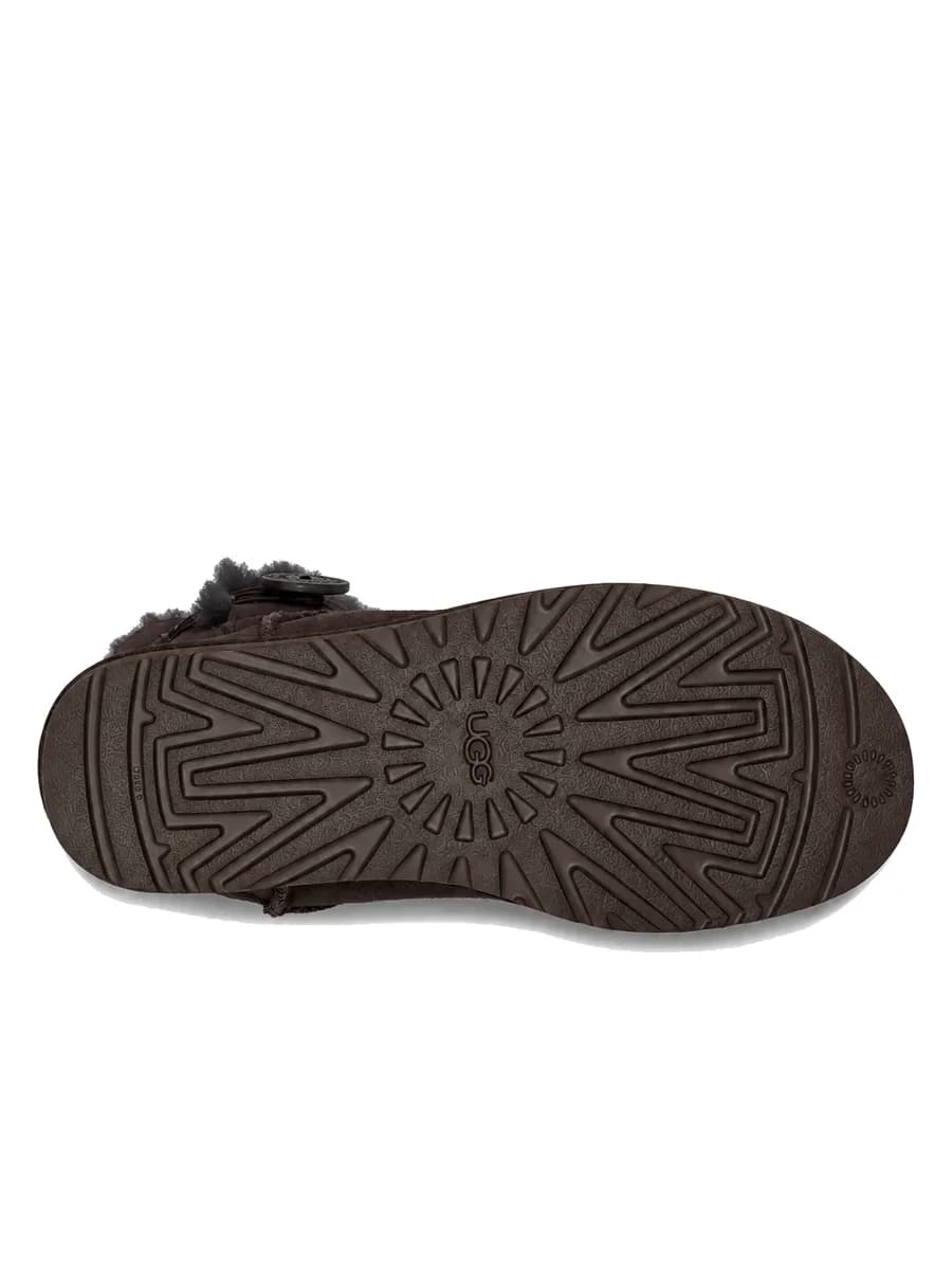 UGG Mini Bailey Button II Chocolate — фото 5