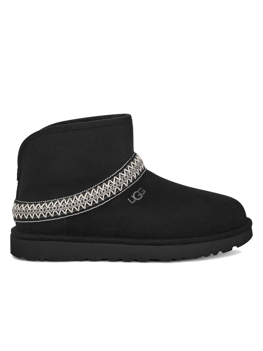 UGG Classic Mini Cresent Black