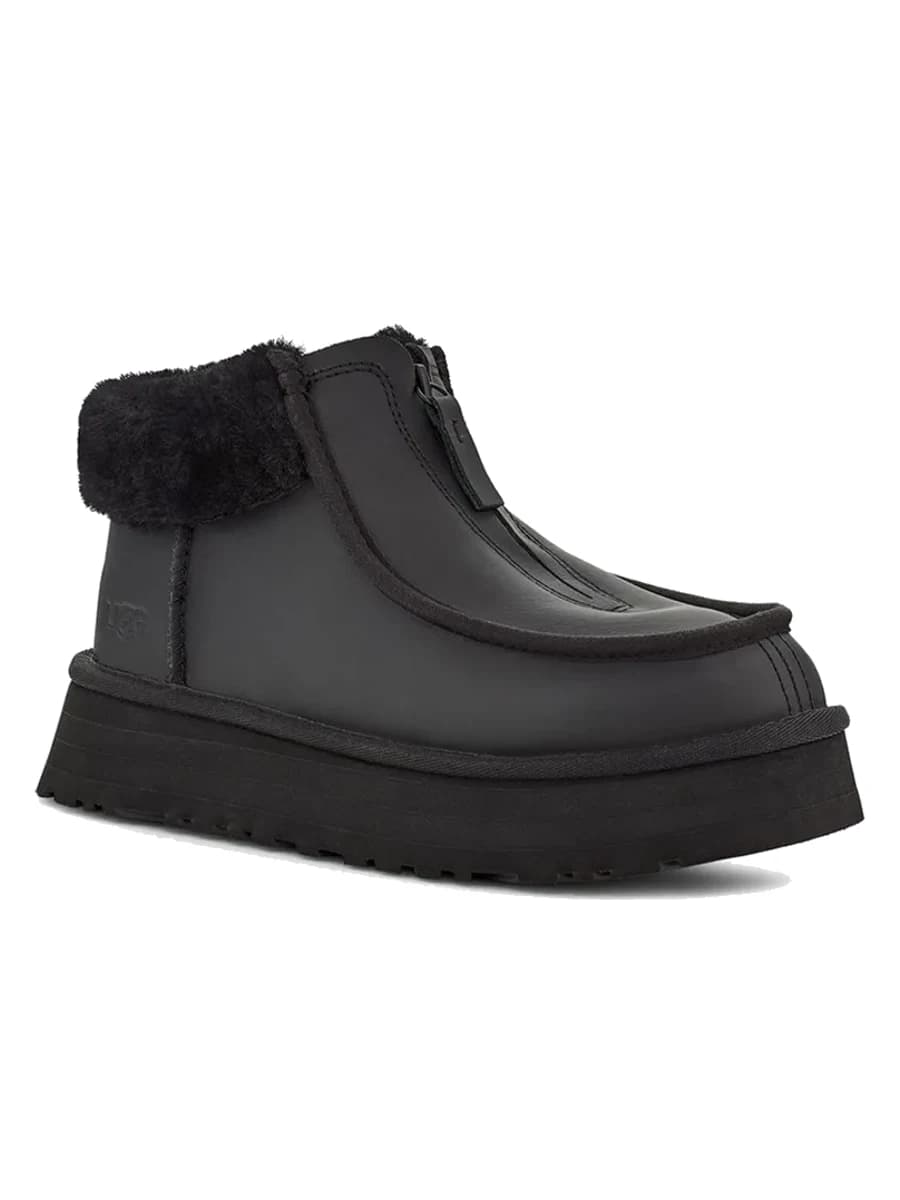 UGG Funkette Platform Leather Black — фото 2